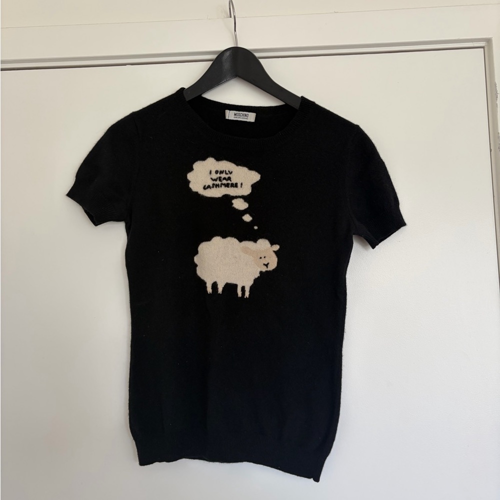 Vintage Moschino Black Sheep Graphic Tee